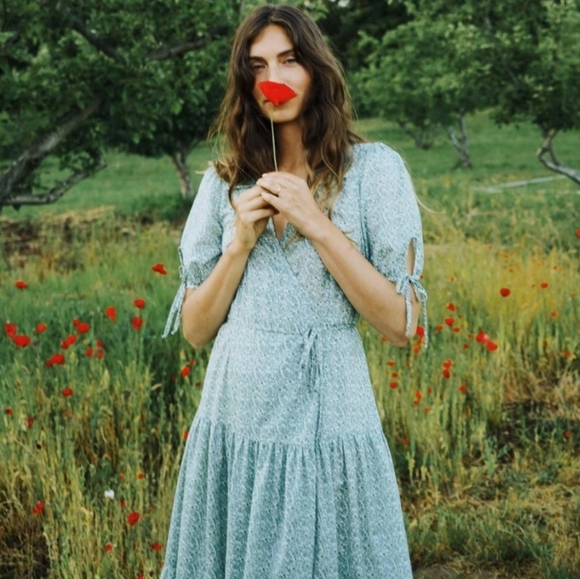 Christy Dawn Dresses & Skirts - Christy Dawn the Augusta dress in mint blooming meadow, small